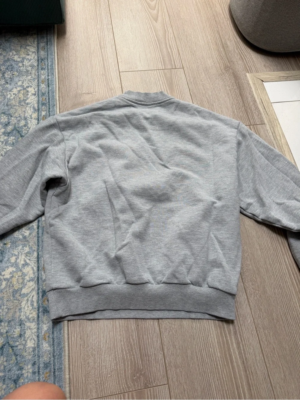 Alo Accolade Crewneck Sweatshirt Athletic Heather Grey LA clean girl oversized
